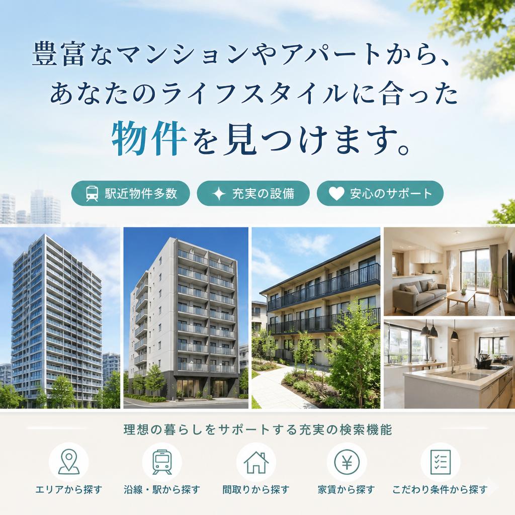 充実の賃貸物件