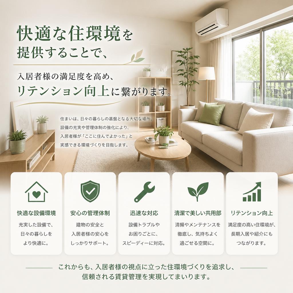 入居者様満足度の向上