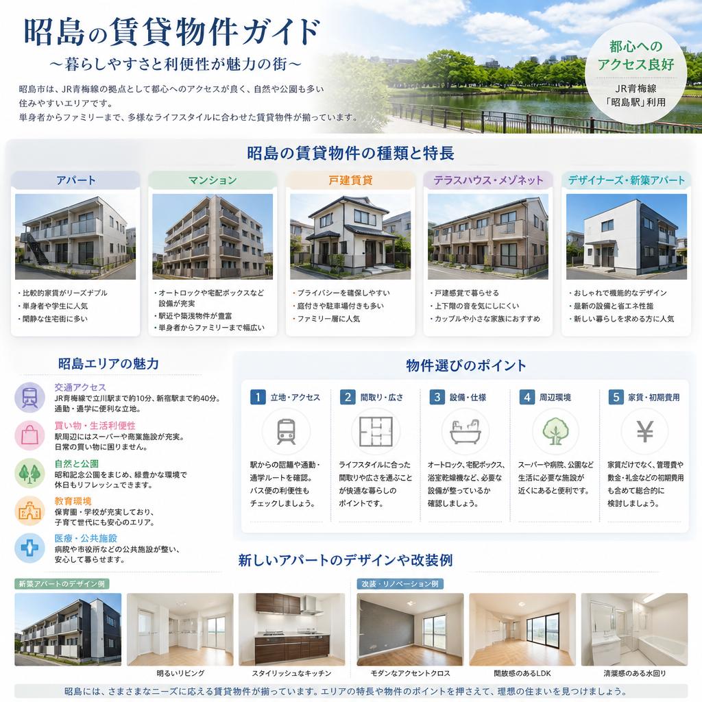 2. 輝く昭島市の賃貸物件