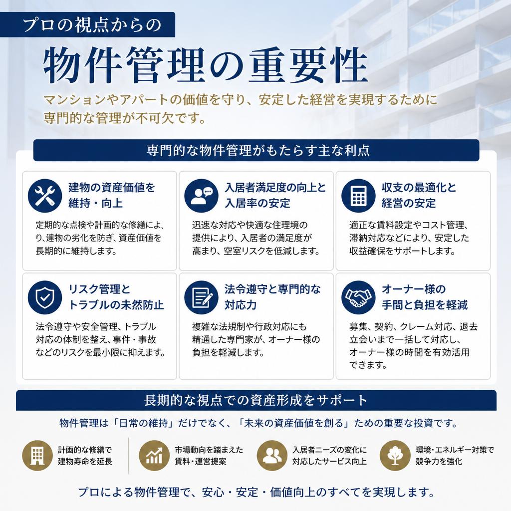専門スタッフによる物件管理のメリット