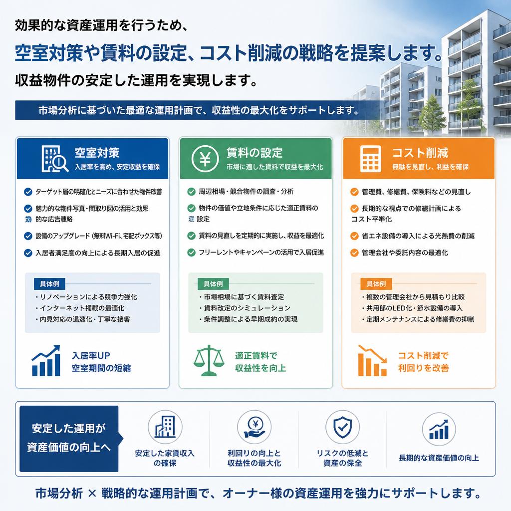 収益物件の運用戦略