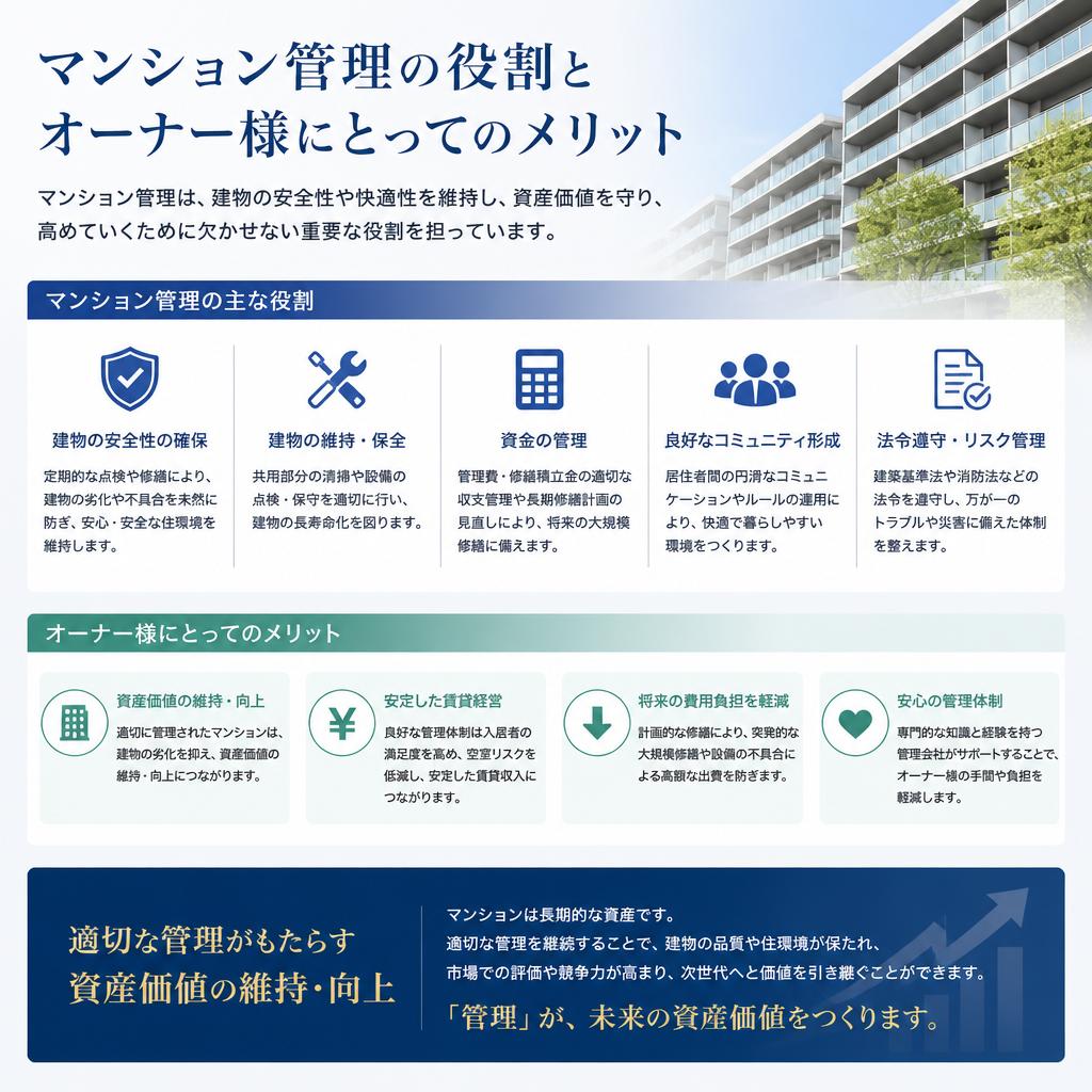 2. 資産を守るマンション管理の重要性