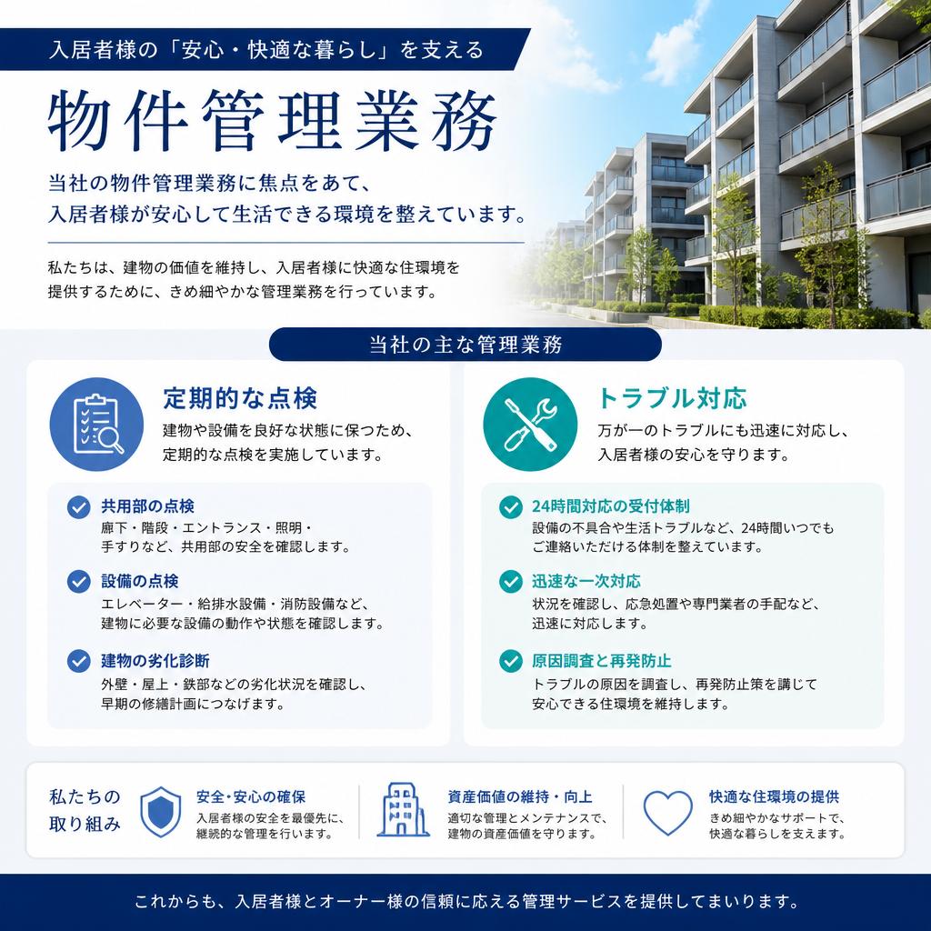 物件管理のプロフェッショナル