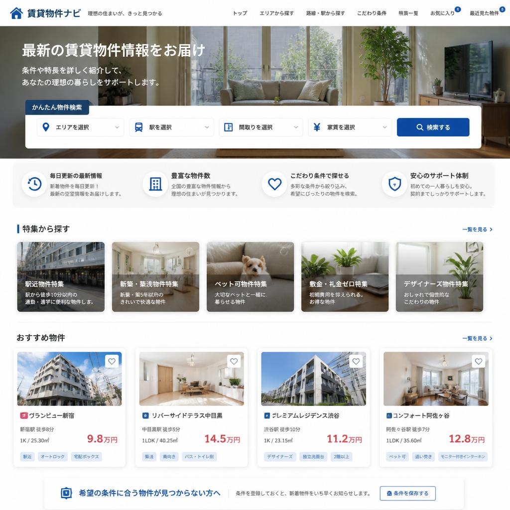 注目の賃貸物件情報